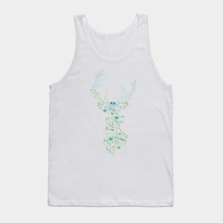 floral deer Tank Top